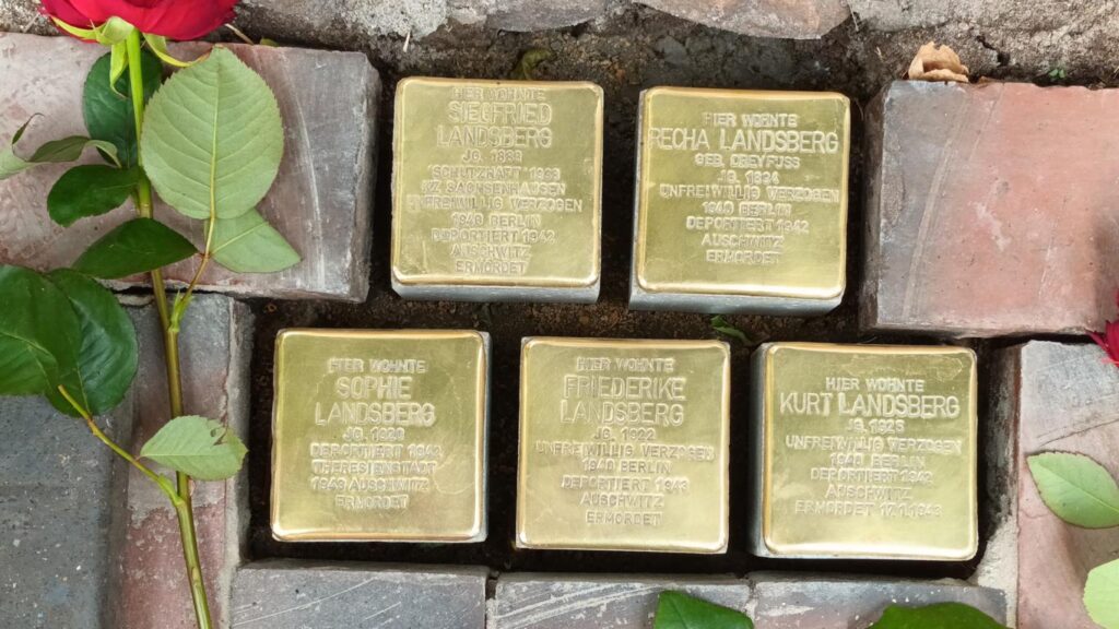 Stolpersteinverlegung am 3. Juni 2025 (Foto: Wolfgang Vogelsang)