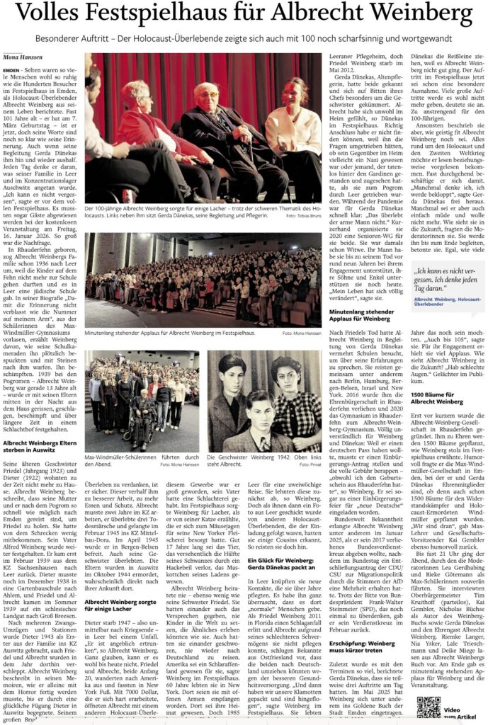 Ostfriesen Zeitung vom 19. Januar 2026 (Seite 17)