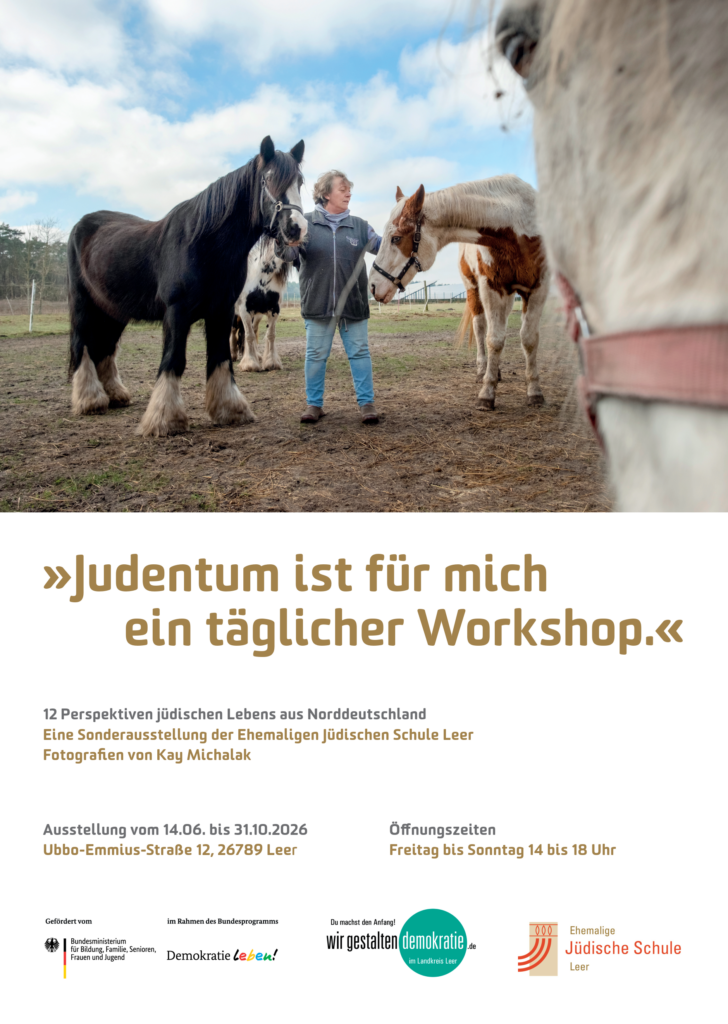 Sonderausstellung „Judentum ist für mich ein täglicher Workshop – 12 Perspektiven jüdischen Lebens aus Norddeutschland“